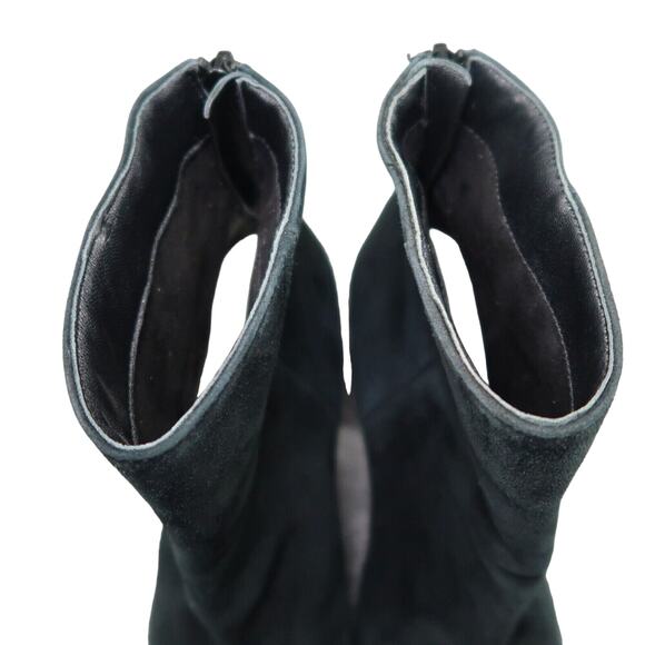 1901 Shoes Womens 6.5 Booties Block Heel Patent Cap Toe Leather Whitaker Classic - Picture 15 of 16